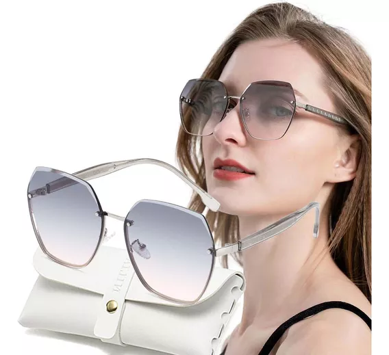 Lentes De Sol Lente Retro Protección Lentes Polarizado Mujer