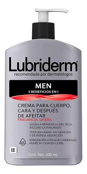 Crema Corporal Lubriderm® men Con Fragancia 400 Ml