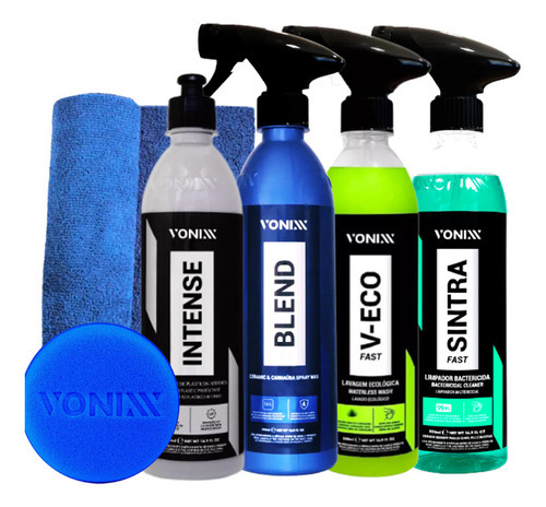 Kit Limpeza Automotiva Lavagem A Seco Profissional Vonixx