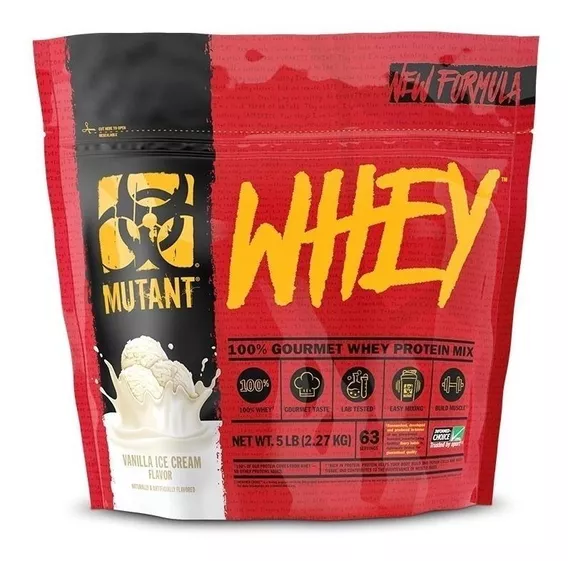 Suplemento Mutant Whey sabor vanilla ice cream de 2.27kg