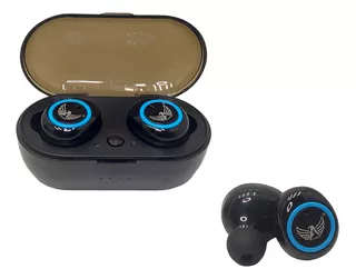 Fone Auricular Bluetooth Com Estojo Altomex A-w1/j-60g Cor Preto Cor da luz Azul