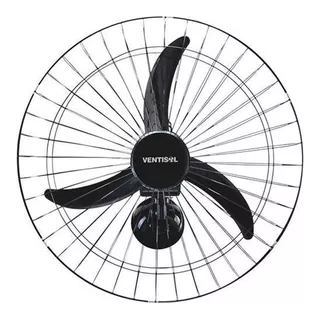 Ventilador Ventisol Profissional New Osc Parede 60cm New black 3 Pás Plástico 110V Premium