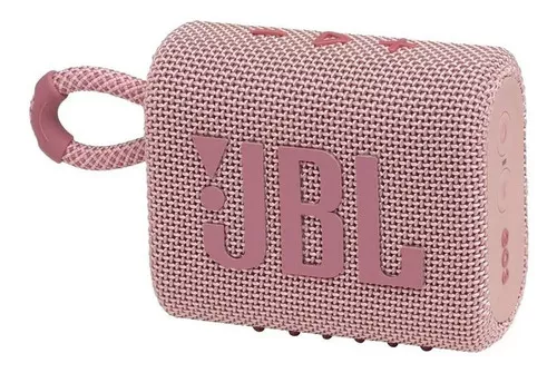 Alto-falante portátil Jbl Go 3 com Bluetooth impermeável rosa