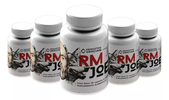 Kit De 5 Frascos De Rm Joe- 30 Tabs Sabor Sin Sabor