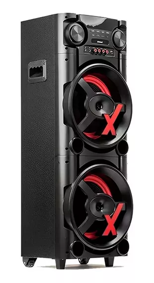 Caixa Som Amplificada Bluetooth 1900w Rms Usb Bivolt Led Tws