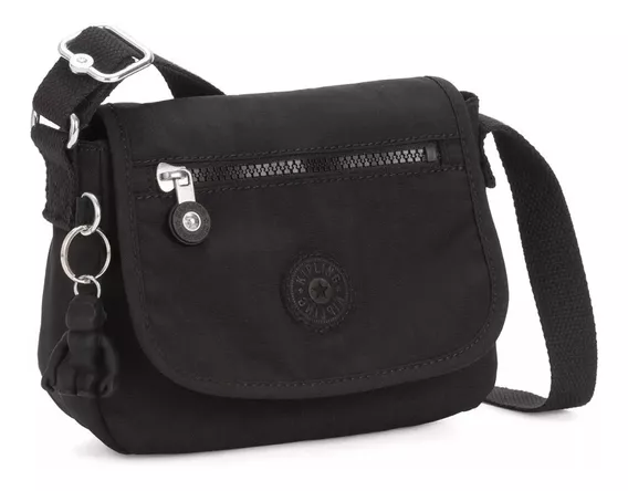 Kipling Bolso Tamaño Mini Modelo Sabian Nuevo 100% Original Color Black noir Color de la correa de hombro Negro Diseño de la tela Liso