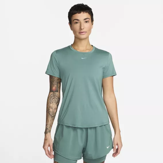 Playera Mujer Manga Corta Dri-fit Nike One Classic Verde