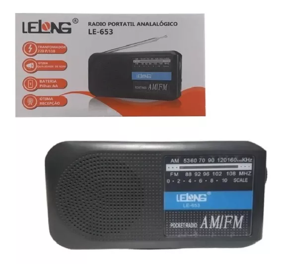 Radio Retro Pequeno Fm/am Bolso Mesa 