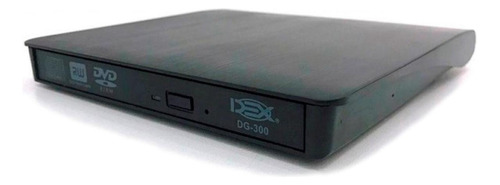 Gravador Dvd Externo Dex Dg-300 Slim Usb 3.0 Preto