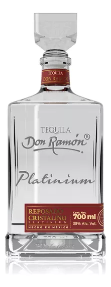  Don Ramón tequila reposado cristalino platinium 750ml