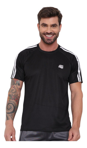 Xaan Camiseta Camisa Masculina Dry-fit  2 Stripe P/academia