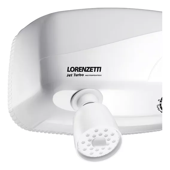 Chuveiro elétrico de parede Lorenzetti Jet Turbo Multitemperaturas branco 7800W 220V