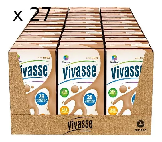  Nucitec vivasse dieta polimérica sabor nuez con 27 piezas sin fibra