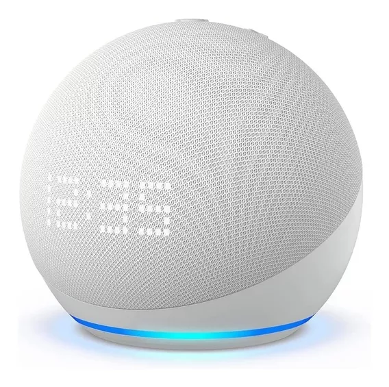 Echo Dot 5a Geração Com Relógio Glacier White Amazon