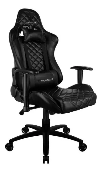 Cadeira De Escritório Gamer ThunderX3 Tgc12 Ergonômica Preto Com Estofamento De Poliuterano