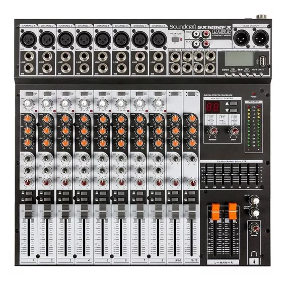 Console Soundcraft SX1202FX USB de mistura 127V/220V