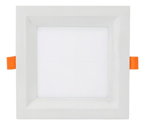 Painel Led Taschibra 18w Quad. Embutir Acabamento Recuado Cor Branco/Frio (6500k) 110V/220V