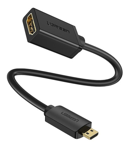 Cabo Adaptador Micro Hdmi Para Hdmi Ugreen 22cm Preto