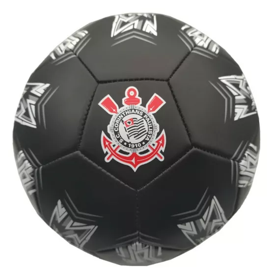 Bola Corinthians Futebol Estádios Black Oficial