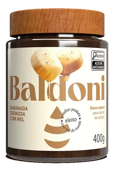  Baldoni doce bananada cremosa com mel 400g