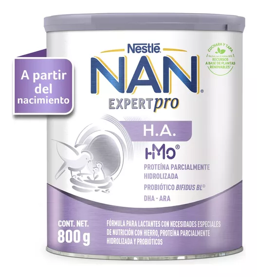  Nestlé Nan H.A. 1 leche de fórmula en polvo lata 800g