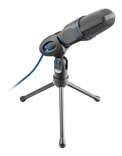 Microfone Usb Mico Ajustável Com Tripé E Cabo De 1,8m Trust