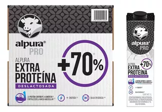 Pack X12 Leches Deslactosadas Alpura Pro Extra Proteína 1 L