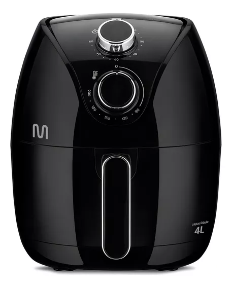 Fritadeira Elétrica Airfryer 4l 1500w 127v Preta Multi Go201 Cor Preto