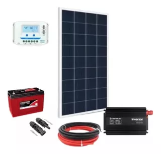 Kit Energia Solar Off Grid 155w Inversor 220v Bateria 115ah