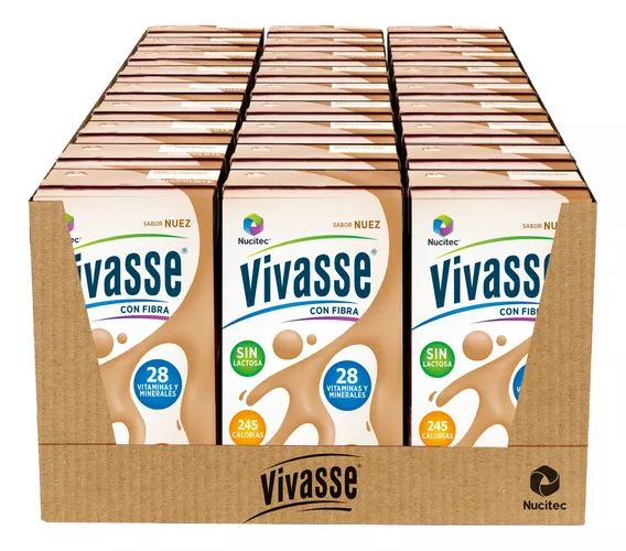 Nucitec Vivasse Kit 27 dieta polimérica sabor nuez con fibra 237ml