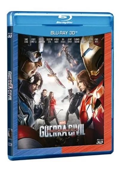 Blu-ray 3d - Capitão América: Guerra Civil