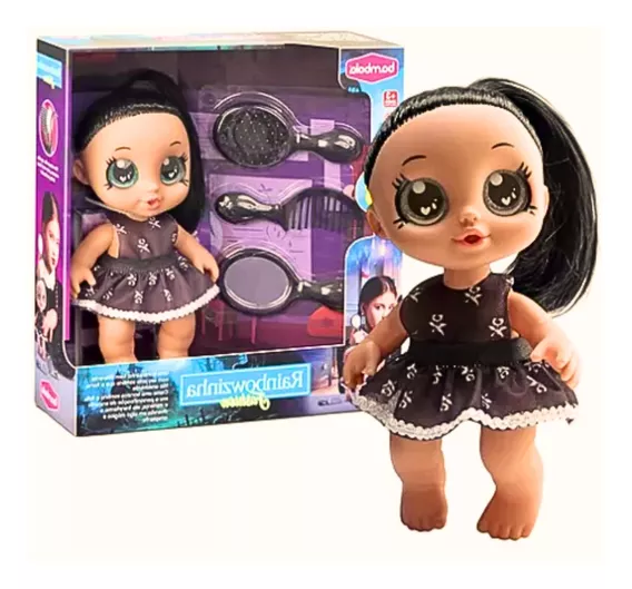 Boneca Infantil Wandinha C/acessório 20cm-bambola