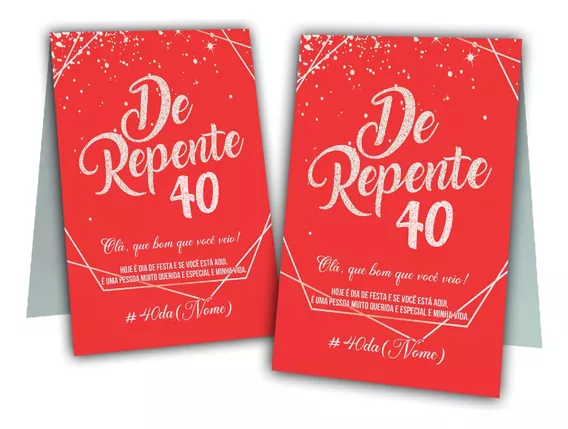 Centro De Mesa Agradecimento Tema De Repente 40