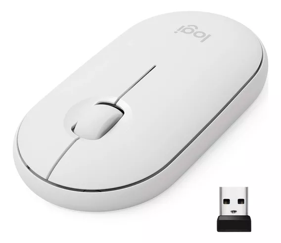 Mouse Sem Fio Logitech Pebble M350 Bluetooth Ou Usb