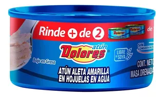 Atún Dolores Aleta Amarilla En Agua 295g