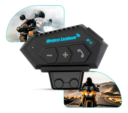 Fone De Ouvido Capacete Moto Bluetooth Sem Fio Prova De Agua