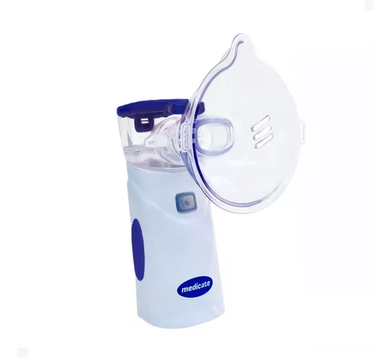 Inalador Neb Air Mesh Azul Cabo Usb Bateria Medicate 4600