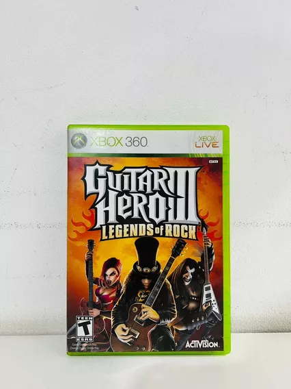 Jogo Guitar Hero 3 Legends Of Rock Xbox 360 Físico Usado