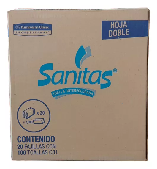 Sanitas Toalla Interdoblada 2000 Toallitas