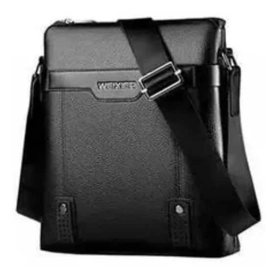 Bolsa Weixier Cruzada Tipo Bandolero Casual para Hombre Color Negro