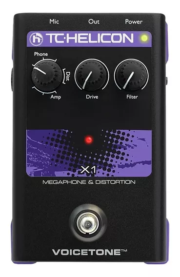 Pedal de efecto TC Helicon Voicetone X1  negro