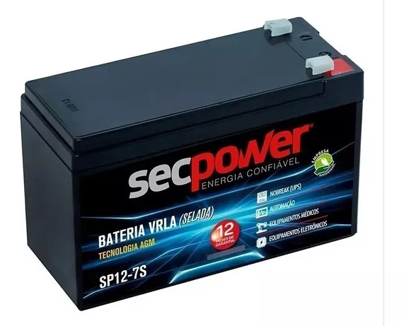 Bateria (12v / 7ah) Para Nobreak Ragtech Easy Pro 600va