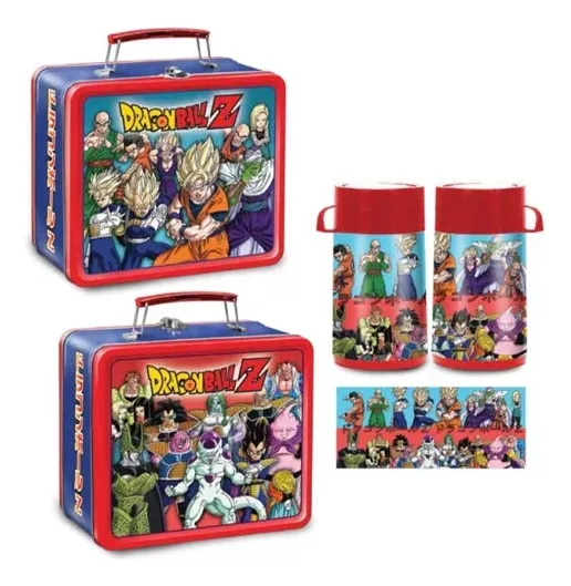 Dragon Ball Z Px Exclusivo Tin Tote Lonchera Termo Metal