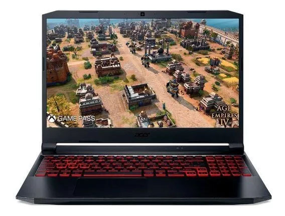 Notebook Gamer Acer An517-54-55t5 I5 8gb 512gb Ssd 17,3 W11 Cor Preto