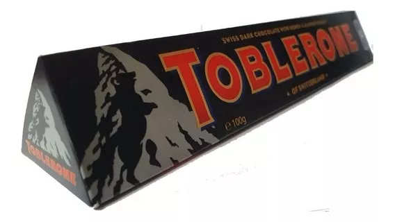 Chocolate Meio Amargo Nougat de Mel e Amêndoas Toblerone  sem glúten caixa 100 g