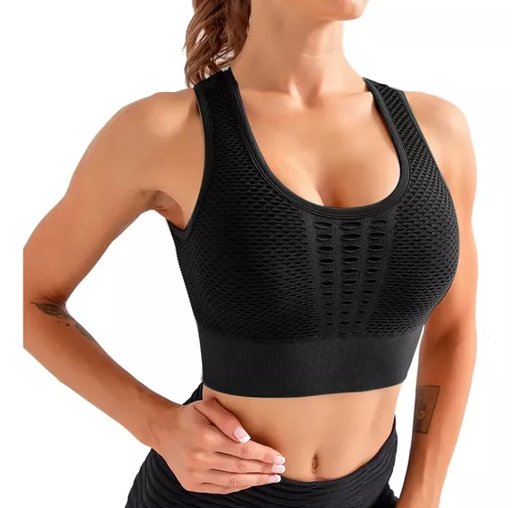 Top Deportivo Para Mujer Sujetador Secado Rápid Push Up Gym