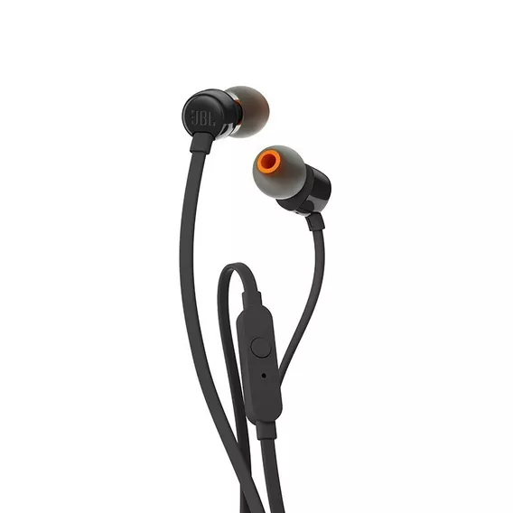 Fone De Ouvido Jbl T110 Preto Intra Auricular Com Microfone