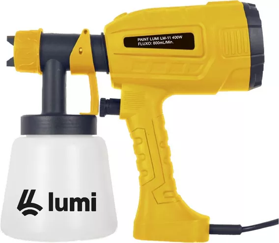 Paint Lumi Lm-11 Pistola Pintura Pulverizador De Tinta 400w Cor Amarelo 220V