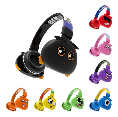 Fone De Ouvido Bluetooth Infantil Monstrinhos Sem Fio Kids 