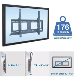 Mount-it! Soporte De Pared De Tv Resistente A La Intemperie,